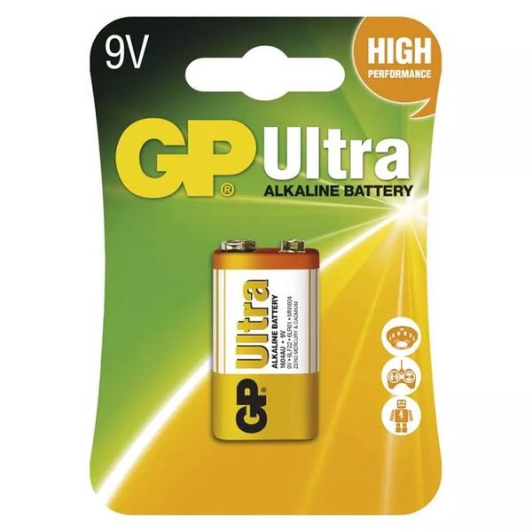 Alkalická batéria GP Ultra 6LF22 (9V) - blister (1ks)