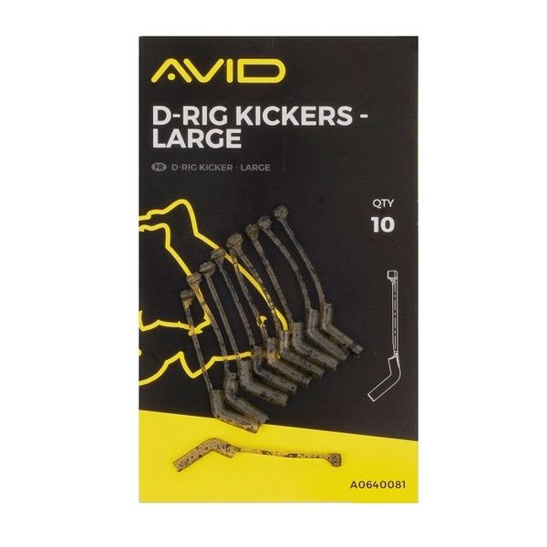 Avid Carp Rovnátka D-Rig Kickers Large 10 ks