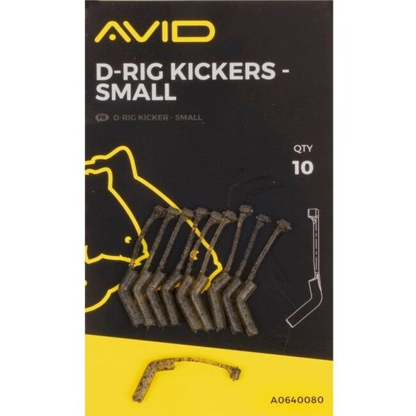 Avid Carp Rovnátka D-Rig Kickers Small 10 ks