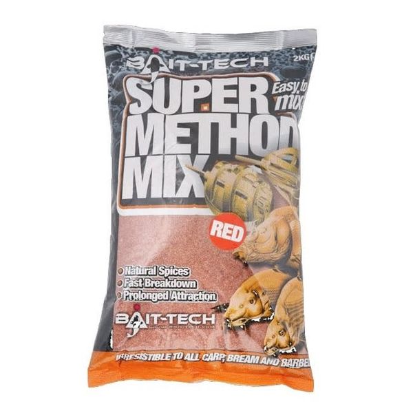 Bait-Tech krmítková zmes Super Method Mix Red 2 kg