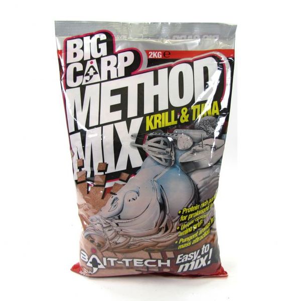 Bait-tech Krmivo Big Carp Method Mix Krill & Tuna 2kg