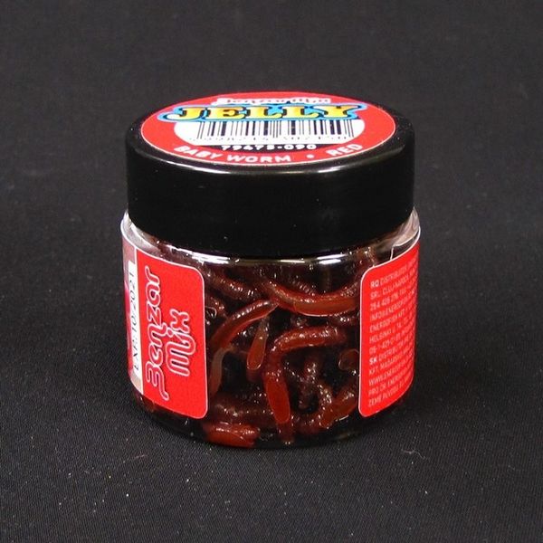 Benzar Mix Jelly Baits Baby worm červená 20ks