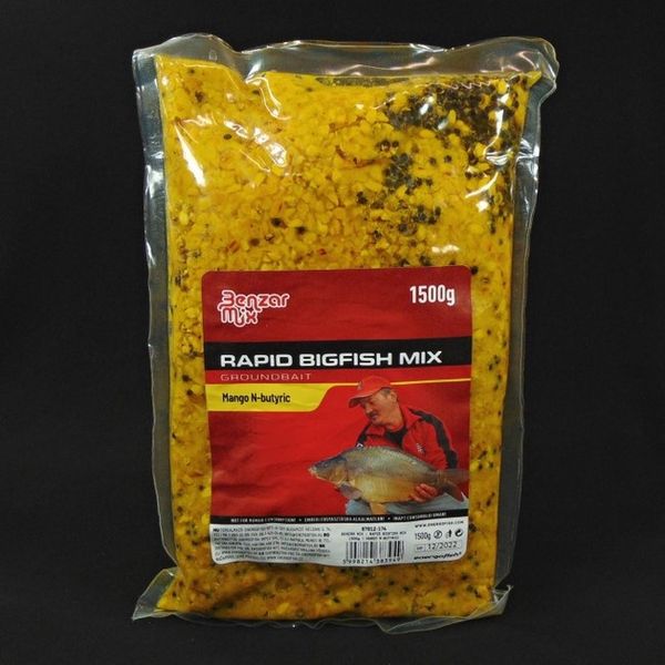 Benzár Mix Kŕmna zmes Rapid Bigfish Mix 1,5kg Mango-Kyselina maslová