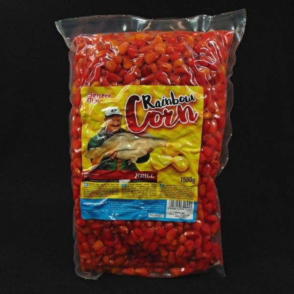Benzár Mix Rainbow Corn 1,5kg Krill-červená