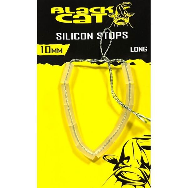 Black Cat Silicon Stopper 10mm dlhé 10ks