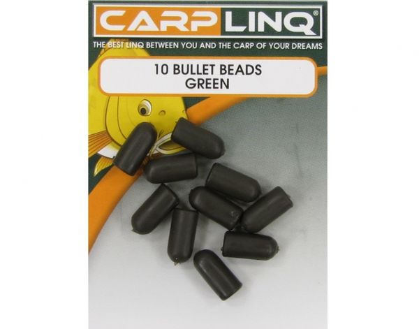 CarpLinq Bullet Beads Green 10ks