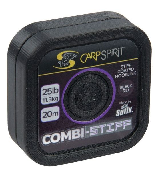 Carp Spirit Combi Stiff-Coated Braid- Black Silt 20m/25lb