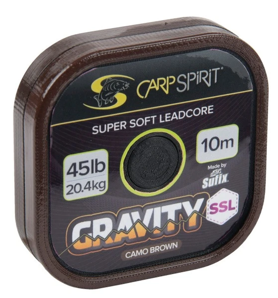 Carp Spirit Gravity SSL Lead Core 10m 45lb Camo Brown