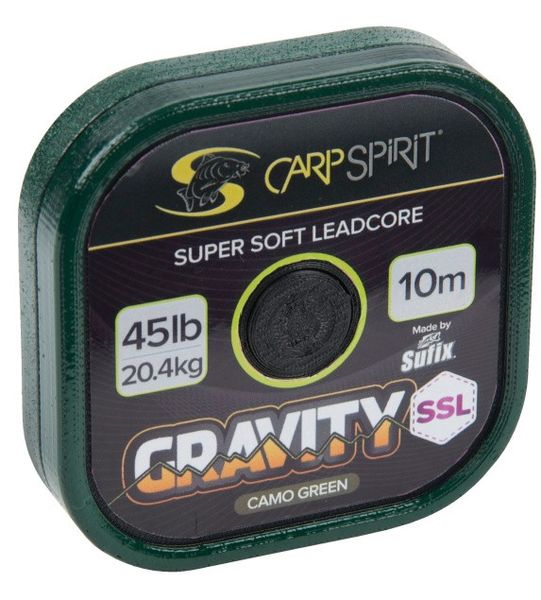 Carp Spirit Gravity SSL Lead Core 10m 45lb Camo Green