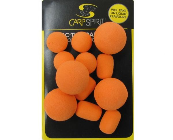 Carp Spirit Tac Tics Foam Baits Orange 12ks