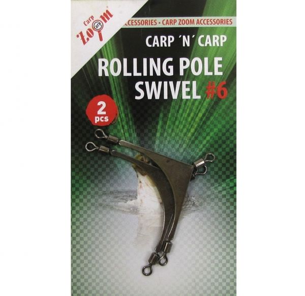 Carp Zoom Rolling Pole Swivel č.6 2ks