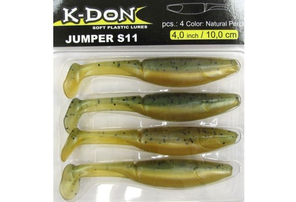 Cormoran K-DON Jumper S11 Gumenná Nástraha - Natural Perch 10cm 4ks