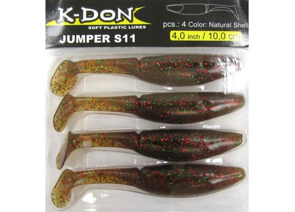 Cormoran K-DON Jumper S11 Gumenná Nástraha - Natural Shell 10cm 4ks