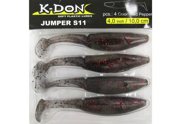 Cormoran K-DON Jumper S11 Gumenná Nástraha - Red Pepper 10cm 4ks