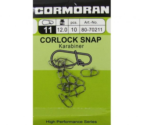 Cormoran karabinka Corlock snap veľ.11/12kg/10ks