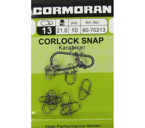 Cormoran karabinka Corlock snap veľ.13/21kg/10ks