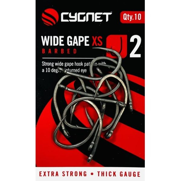 Cygnet Háčiky Wide Gape XS Hooks Barbed veľ.2 10ks