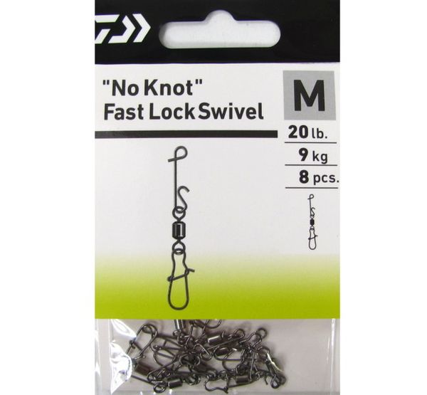 Daiwa No Knot Fast Lock Swivel M 10ks