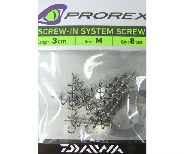 Daiwa Prorex Screw-In špirála veľ.M, 3cm, 8ks