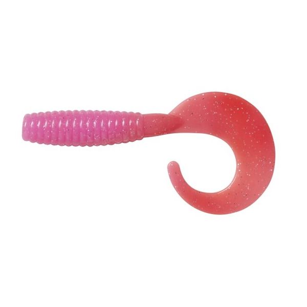 DAM Gumová Nástraha Grup Curl Tail 5,5cm Pink/Silver