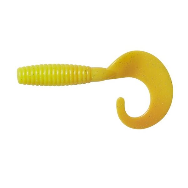 DAM Gumová Nástraha Grup Curl Tail 5,5cm Yellow/Silver