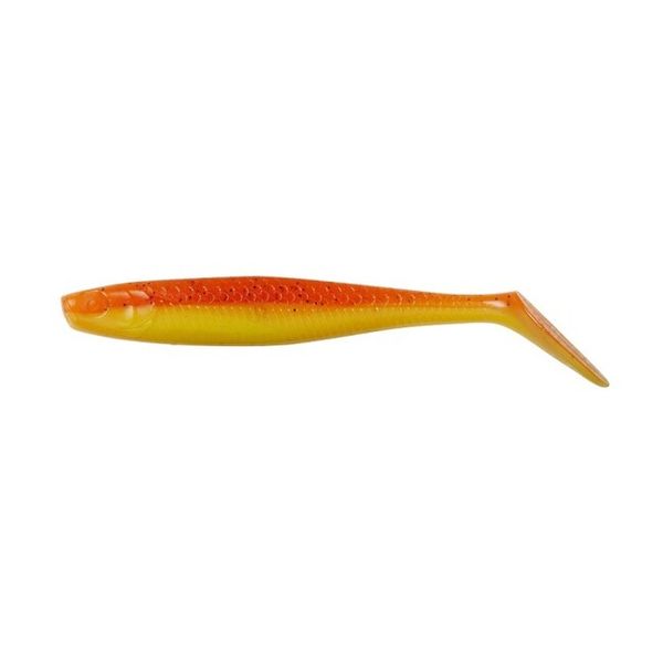 DAM Gumová nástraha Slim Shad Paddletail 10cm Orange/Yellow