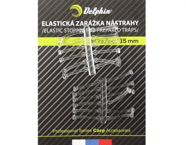 Delphin elastická zarážka na nástrahy 15mm/24ks