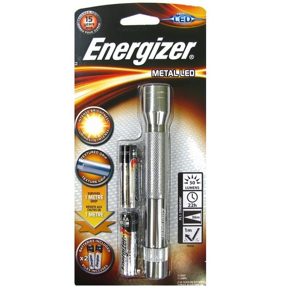 Energizer Baterka Metal LED + 2xAA