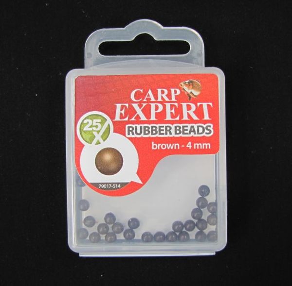 Energofish Carp Expert Rubber Beads Brown 4mm/25ks