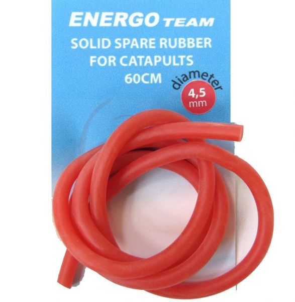 Energoteam guma na prak plná 4,5mm/60cm fluo červená