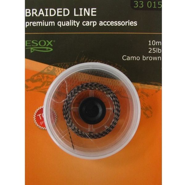 Esox Braided Line Camo Brown 10 m/25 lb