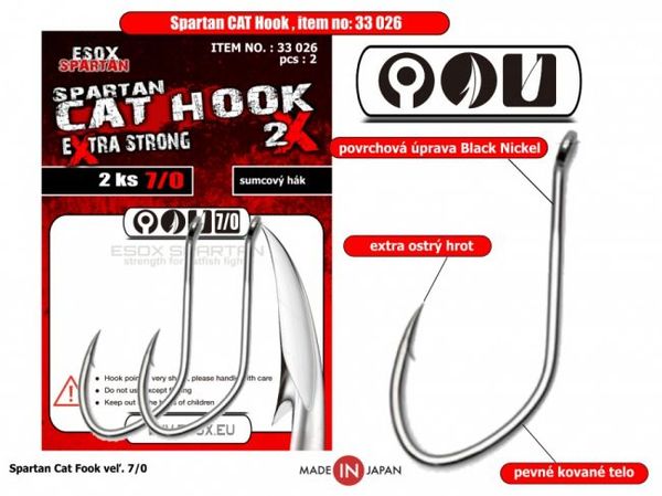 Esox Spartan CAT Hook 7/0-2ks
