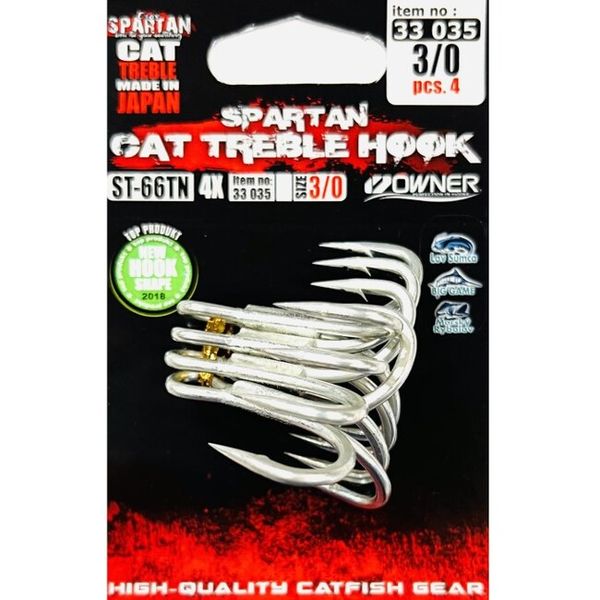 Esox Spartan Cat Treble Hook v.2/0 4 ks