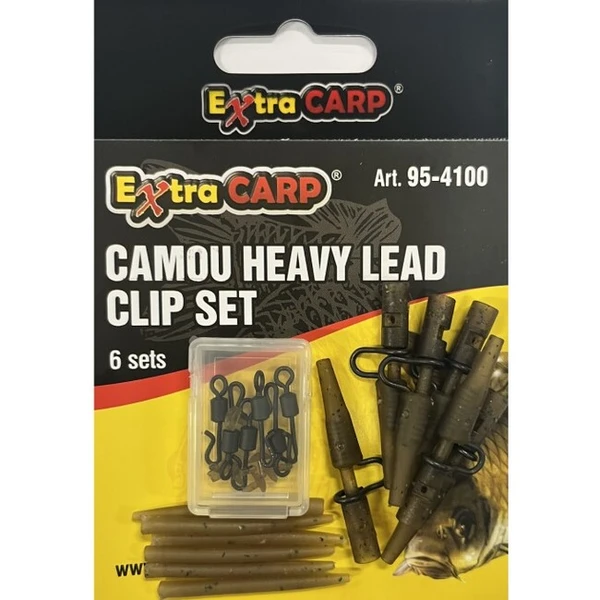 Extra Carp Camou Heavy Lead Clip Set 6ks