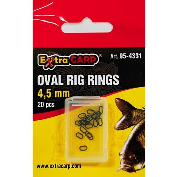 Extra Carp Oval Rig Rings 4,5 mm 20ks