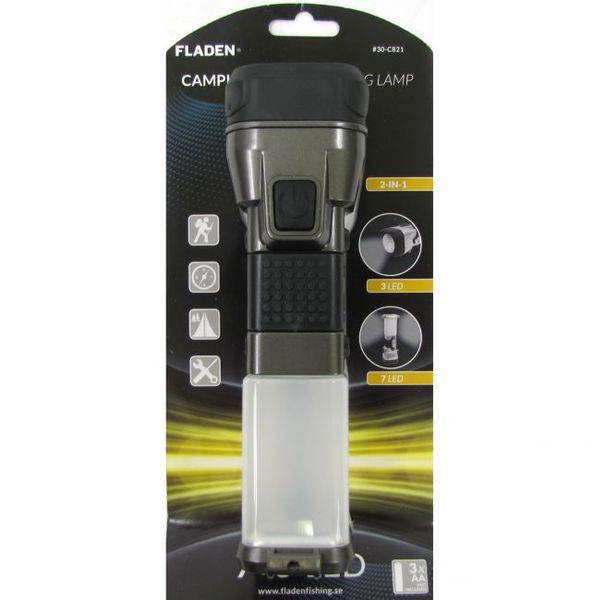 Fladen Lampa Camping light 7 LED + 3 LED