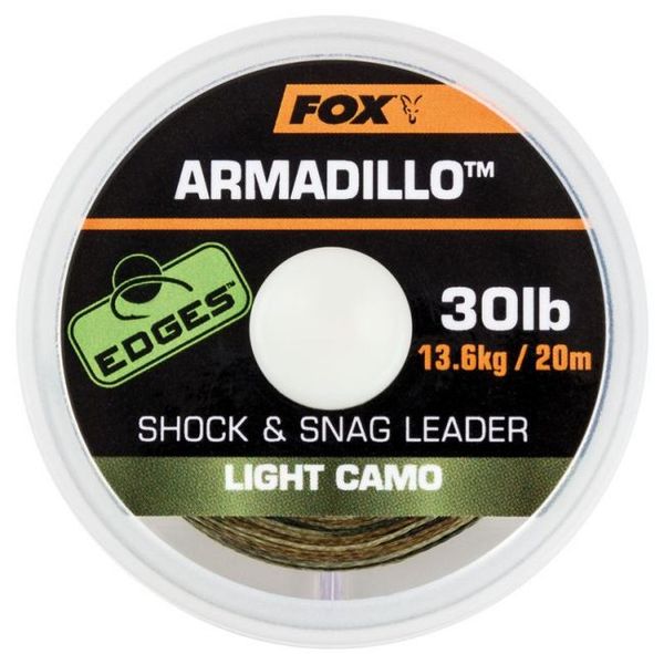 FOX Armadillo Shock & Snag Leader Dark Camo 65lb/29,5kg/20m