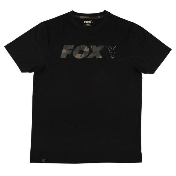 FOX Black Camo Chest Print T-Shirt S