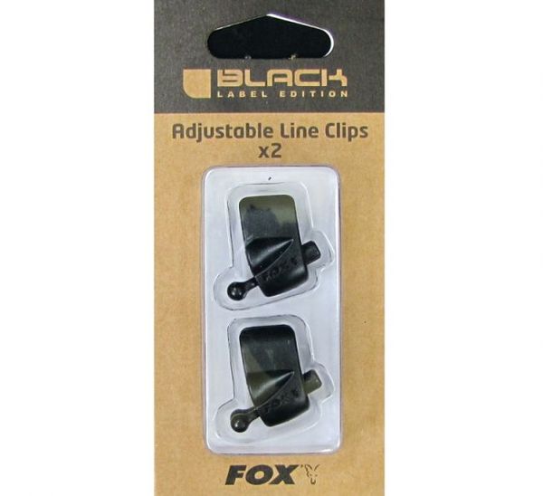 FOX Black Label Adjustable Rod Line Clip 2ks