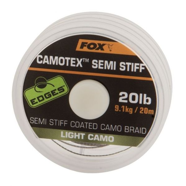 FOX Camotex Semi Stiff Coated Light Camo 25lb/11,3kg/20m
