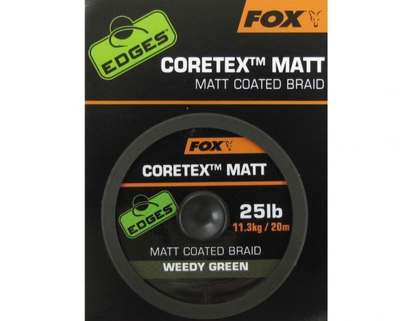 Fox Coretex Matt Green Nadväzcová Šnúra 25lb/11.3kg 20m