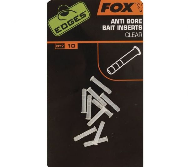 FOX Edges Anti Bore Bait Inserts Clear 10ks