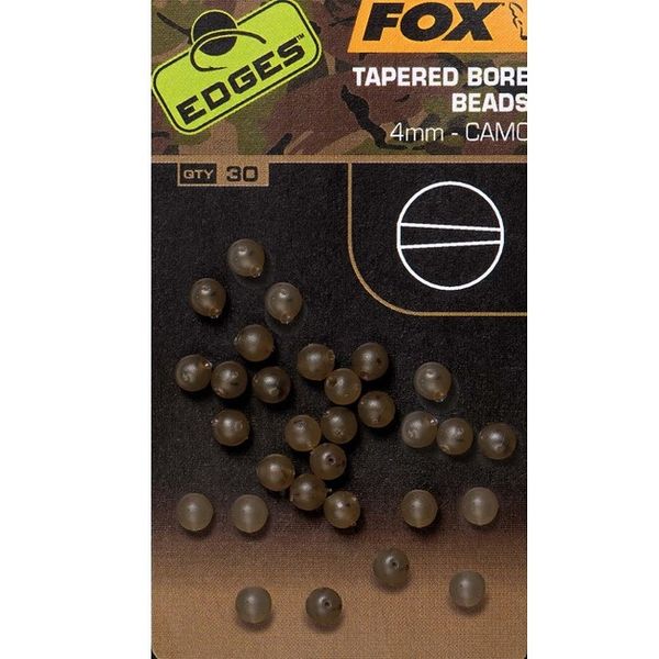 FOX Edges Camo Tapered Bore Bead 4mm 30 ks