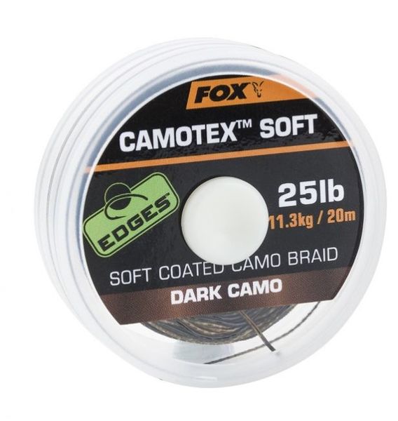 FOX Edges Camotex Soft - Dark camo 15lb/6,8kg/20m