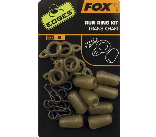 FOX Edges Run Ring Kit Trans Khaki 8ks