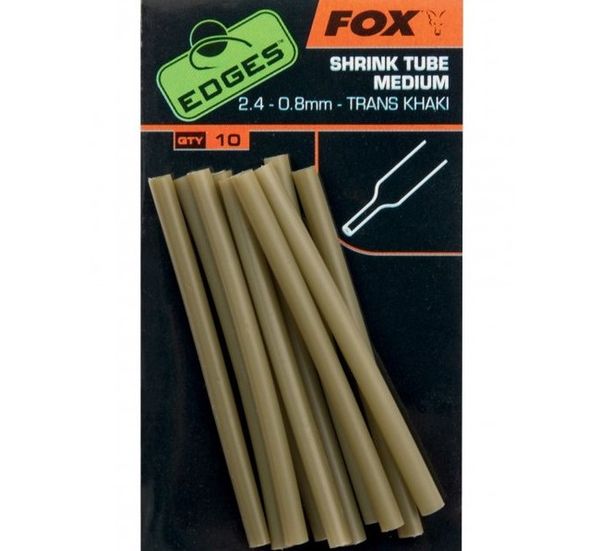 FOX Edges Shrink Tube M 2.4 - 0.8mm trans khaki 10ks