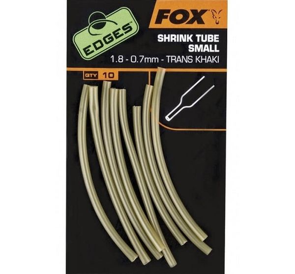 FOX Edges Shrink Tube S 1.8 - 0.7mm trans khaki 10ks