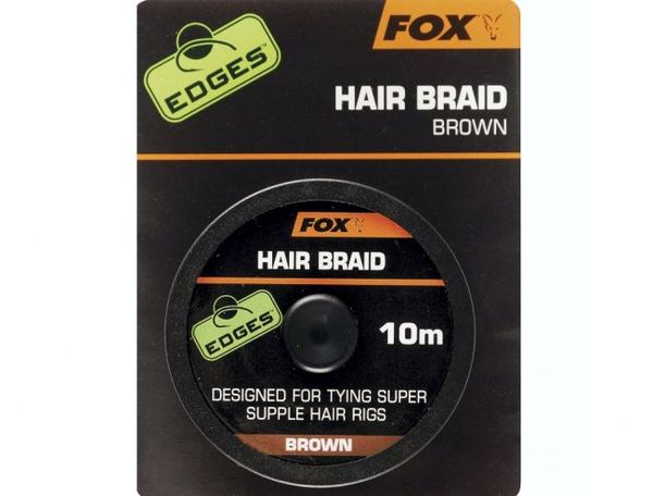 FOX Edges Šnúra Hair Braid Brown 10m