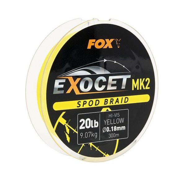 FOX Exocet MK2 Spod Braid 20lb x 300m Yellow
