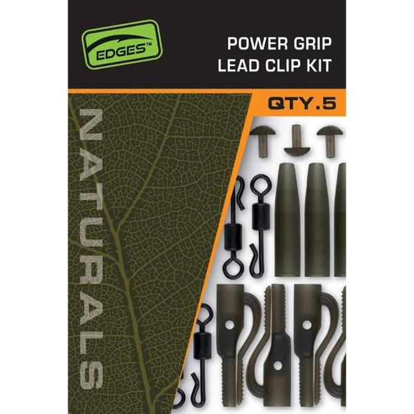 Fox Montáž Edges Naturals Power Grip Lead clip kit (5ks)